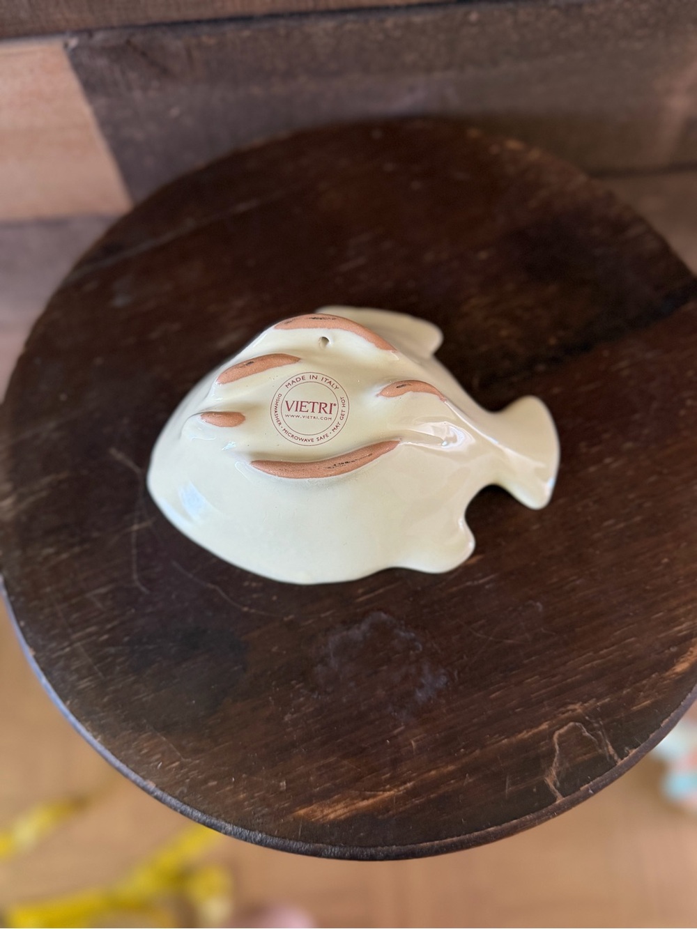 Vietri Italian Pottery Fish Trinket Dish Coastal Beach Decor Catchall Bowl - Picture 10 of 10